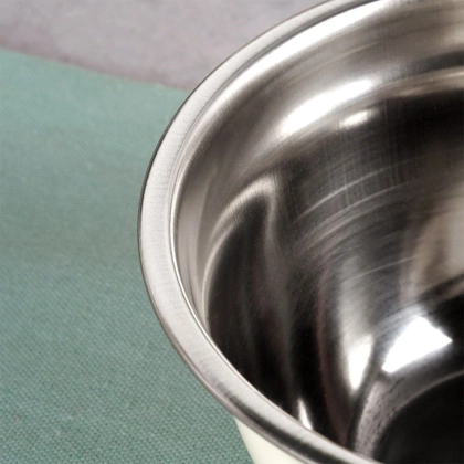 Miska kuchenna stalowa biała 14,5 cm, 700 ml