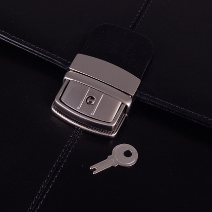 Teczka męska skórzana KEMER T5 Czarna - min. zamówienie 20 / 50 / 100 szt.