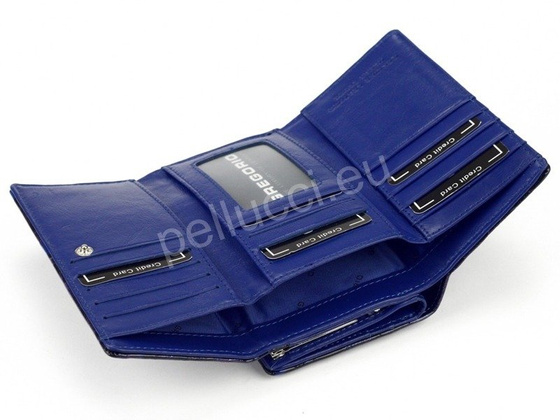 Portfel damski skórzany PELLUCCI FZ-108 Popiel