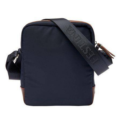 Torba reporterska Button Navy & Brown