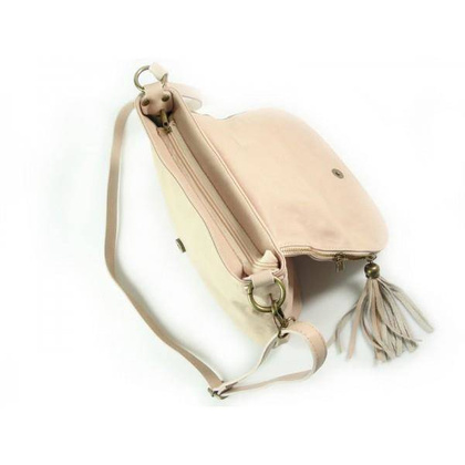 LISTONOSZKA A5 VERA PELLE SKÓRZANA TOREBKA CHLEBAK RÓŻ PUDROWY VP1017RR