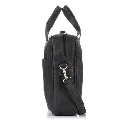 Torba na ramię ze skóry naturalnej na laptop BRØDRENE BL12 jasny brąz - min. zamówienie 20 / 50 / 100 szt.