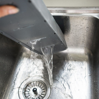 Organizer wkład do szuflady na sztućce szary 39x17x5,5 cm