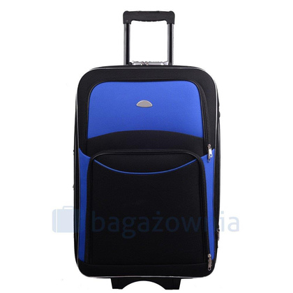 Mała kabinowa walizka PELLUCCI RGL 773 S Czarno Niebieska