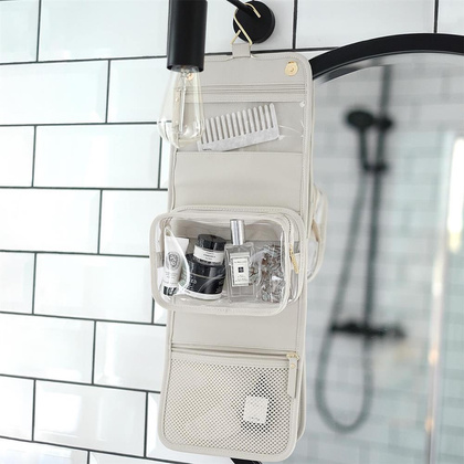 Kosmetyczka podróżna do zawieszenia Stackers Pebble jasnobeżowa