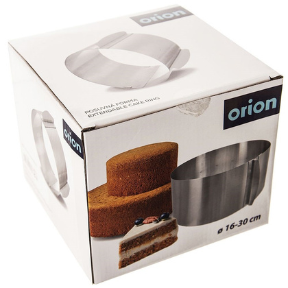 Forma opaska do pieczenia / tortownica regulowana okrągła stalowa 16-30 cm