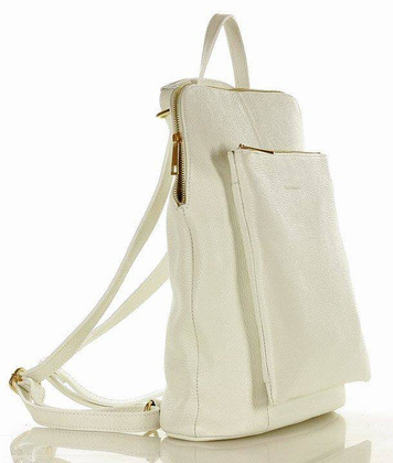 MARCO MAZZINI Plecak damski torebka crossbody A4 - biały - min. zamówienie 20 / 50 / 100 szt.