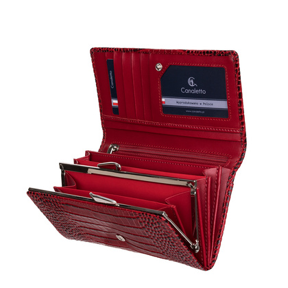 Duży portfel damski Canaletto RFID croco PD1602s162