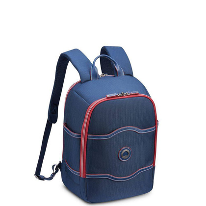 Delsey Chatelet Air 2.0 Miejski błękitny plecak na laptopa 15.6"