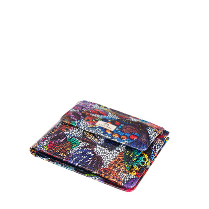 Mały portfel skórzany BajuBaj motyle PD1055Cs13 RFID