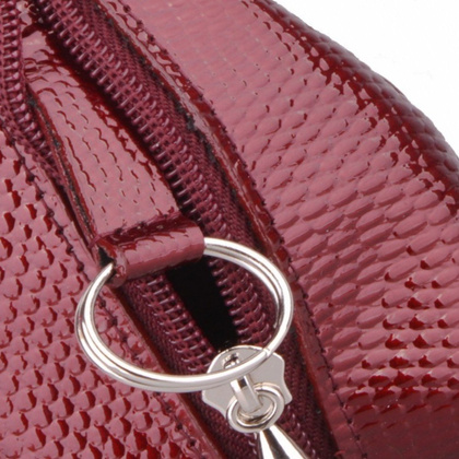 Etui na klucze skórzane KEMER KL312 Bordo lakier - min. zamówienie 20 / 50 / 100 szt.