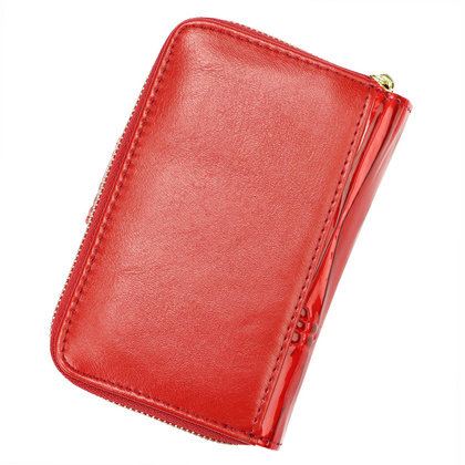 Portfel damski skórzany PELLUCCI AL-115 czerwony