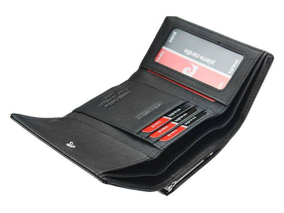 Portfel damski skórzany PIERRE CARDIN 02 LEAF 117 Bordowy