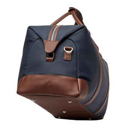 Torba podróżna Button Navy & Brown