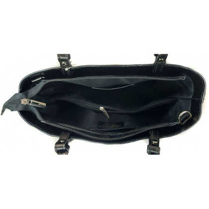 Torebka na ramię Vera Pelle ,Włoski skórzany kuferek format A4, Camel  KM446C