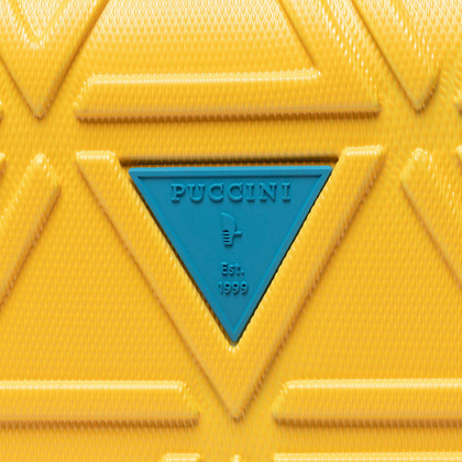 Kufer twardy PUCCINI CALIFORNIA ABSQM018 6C Żółty