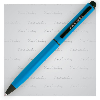 Długopis metalowy touch pen, soft touch PIERRE CARDIN Celebration Jasno Niebieski