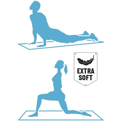 MATA FITNESS NBR ANTYPOŚLIZGOWA 190x58x1CM CZERWONA UMBRO