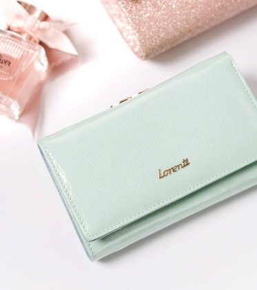 Kompaktowy skorzany portfel z zewnetrzna portmonetka na bigiel