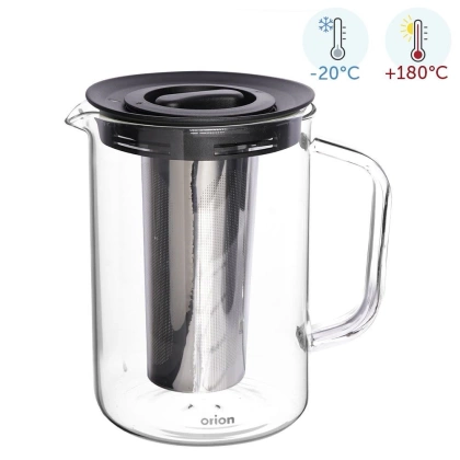 Dzbanek z sitkiem do zaparzania imbryk czajnik zaparzacz do herbaty ziół 1,6 l