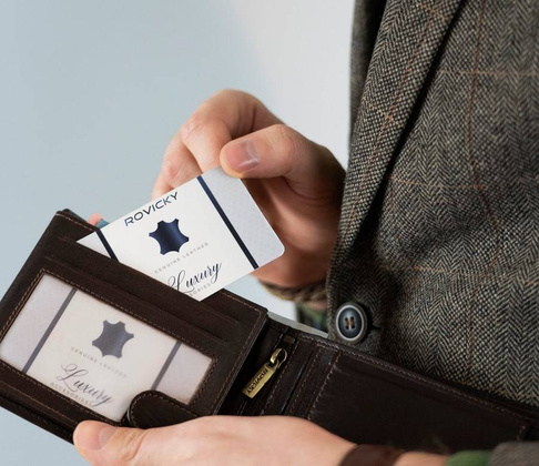 Elegancki portfel męski z membraną antyskimmingową