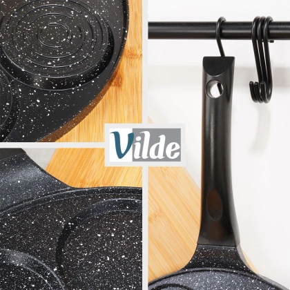 Patelnia do jajek granitowa 7 otworów BASIC LINE 26 cm