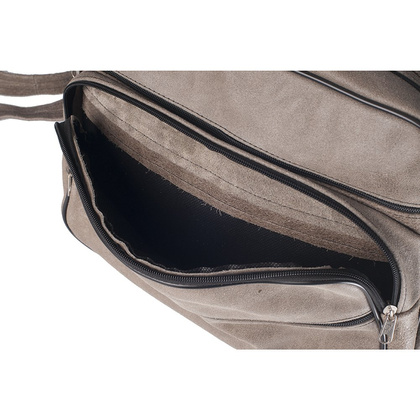 Torba na ramię skórzana KEMER T004 Jasno szary - min. zamówienie 20 / 50 / 100 szt.