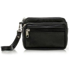 Saszetka skórzana KEMER SOLIER ML23 Czarna - min. zamówienie 20 / 50 / 100 szt.