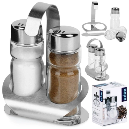 Przyprawnik na sól pieprz solniczka w stojaku