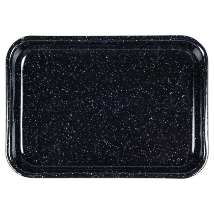 Emaliowana blacha do pieczenia brytfanna do smażenia 34x24x4,5 cm