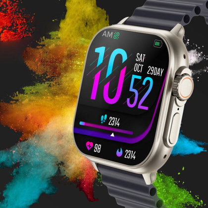 SMARTWATCH UNISEX Rubicon RNCF17 - BLUETOOTH CALL, ŁADOWANIE BEZPRZEWODOWE (sr059c)