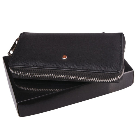 Portfel skórzany damski KEMER 358D Czarny - min. zamówienie 20 / 50 / 100 szt.