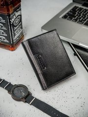 CZARNY SKÓRZANY PORTFEL MĘSKI DUŻY PIONOWY SKÓRA