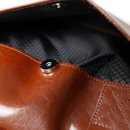 Skórzana torba męska na ramię laptopa 15,6" brązowa - Pavone Nero Siena 2362 BR