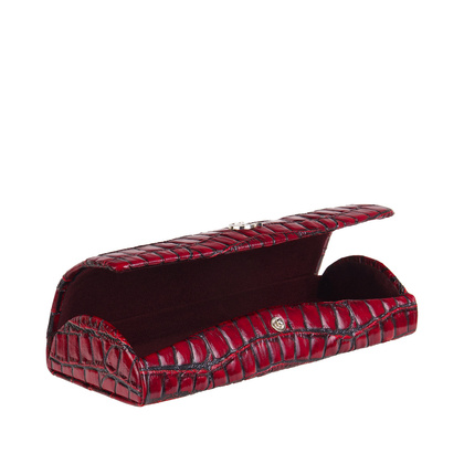 Etui na okulary Canaletto z naturalnej skóry na wzór krokodyla ED107s96