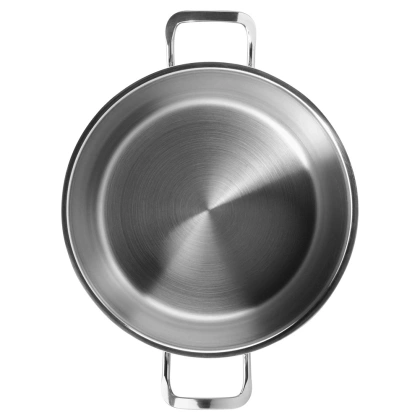 Garnek stalowy do gotowania duszenia z pokrywką premium 6,5 l