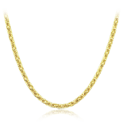 LAVVU Męski pozłacany srebrny naszyjnik Ag 925/1000 18,45g