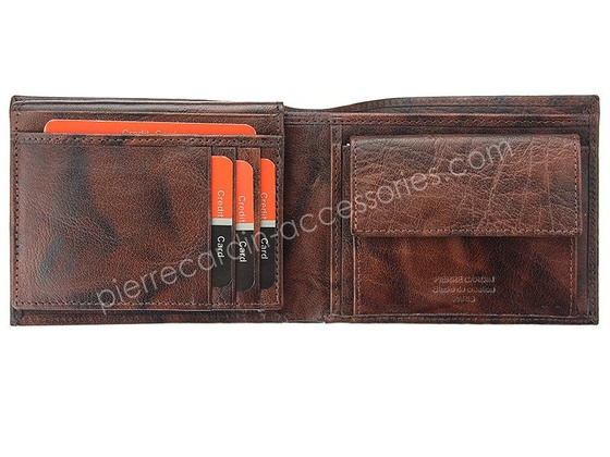 Portfel męski skórzany PIERRE CARDIN FOSSIL TILAK12 8806 RFID Popiel