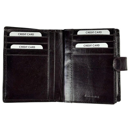 Elegancki portfel męski ze skóry naturalnej