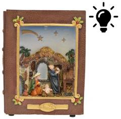 Scenka świąteczna w książce podświetlana