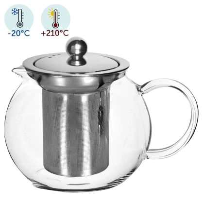 Dzbanek z sitkiem do zaparzania imbryk czajnik zaparzacz do herbaty ziół 0,8 l