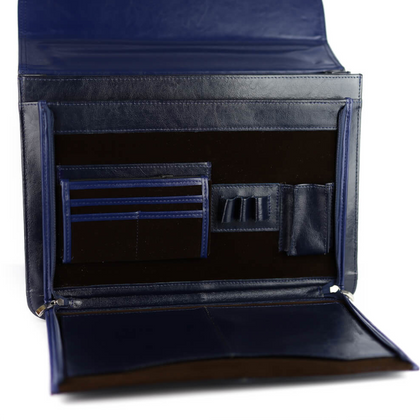 537 Teczka skórzana elegant - granat KEMER