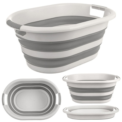 Kosz na pranie składany silikonowy kempingowy 38 l