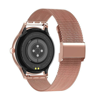 SMARTWATCH PACIFIC 18-2 - BRANSOLETA + PASEK: Rosegold / Biały (zy697b)