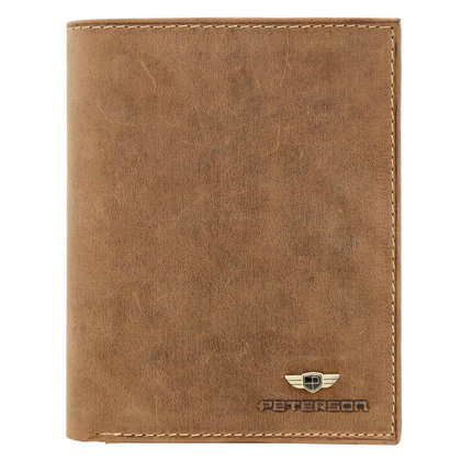 Skorzany portfel meski na karty