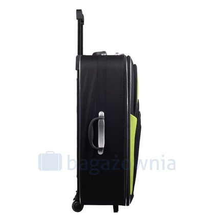 Średnia walizka PELLUCCI RGL 773 M Czarno Zielona