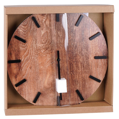 Zegar ścienny brązowy 40 cm