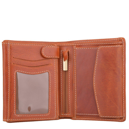 Portfel męski skórzany KEMER 012 Rudy - min. zamówienie 20 / 50 / 100 szt.