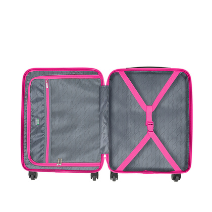 Mała kabinowa walizka PUCCINI BALI ABS021C 3A Różowy