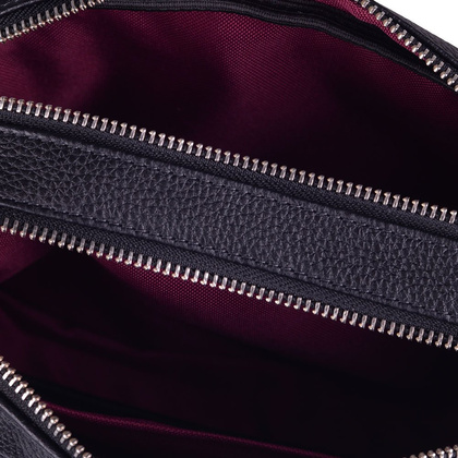 Torebka damska skórzana KEMER R392 Czarna - min. zamówienie 20 / 50 / 100 szt.